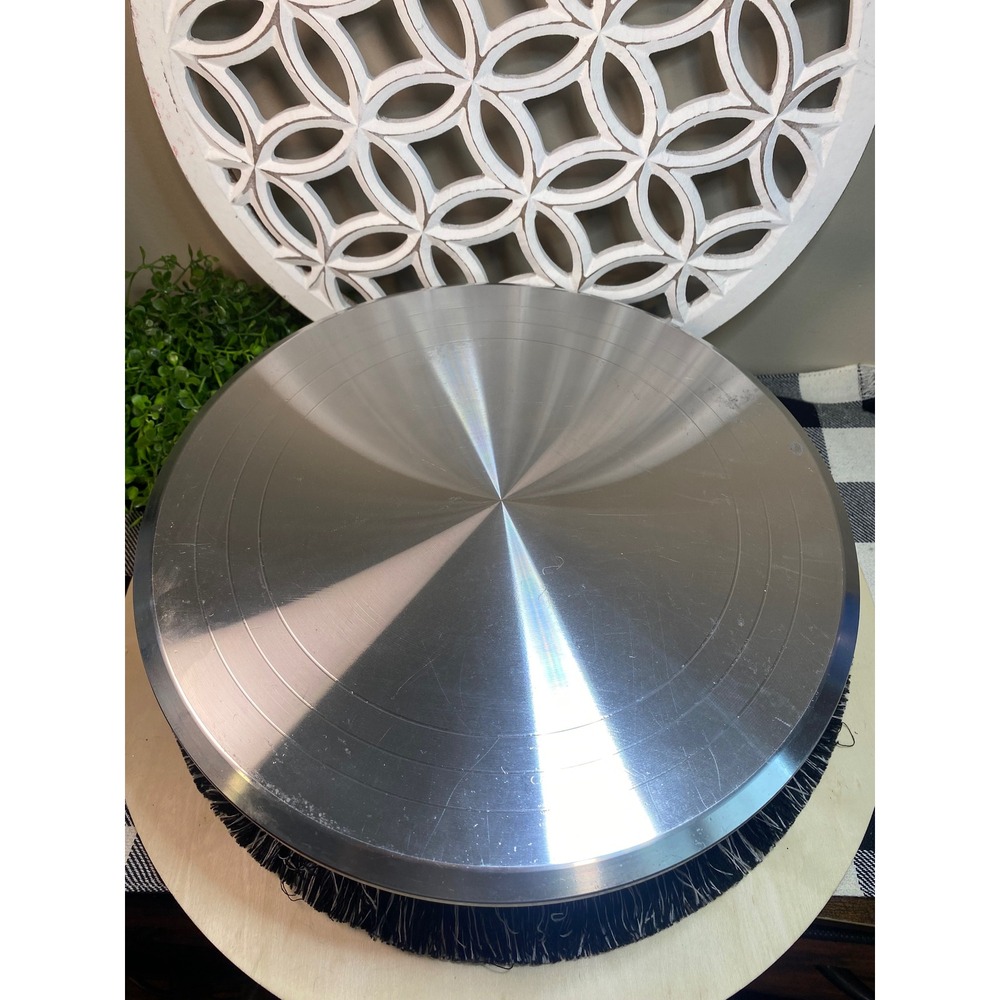 Professional Aluminum Revolving Cake Decorating Stand 12 inch Rotating Turntable